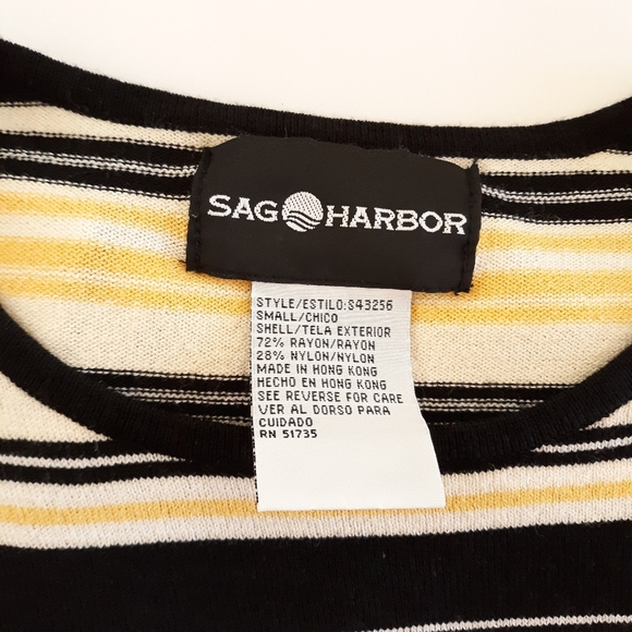 Sag Harbor Short Sleeve Sweater Size Small - Picture 4 of 6